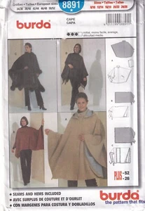 Capa Burda patrón de costura 8891 Misses talla 8-26 - Imagen 1 de 2