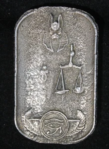 6.23 Oz. Silver Ingot - Egyptian Hieroglyphs OTQ2650/BAU - Picture 1 of 4