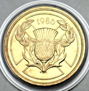 ENGLAND: 2 Pounds 1986: XIII. COMMONWEALTHSPIELE 1986 EDINBURGH, Ni-Me, vz, E2 - Bild 1 von 2
