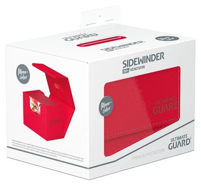 Estuche de cubierta ULTIMATE GUARD Sidewinder rojo monocolor 80+ caja de almacenamiento de tarjetas ccg mtg Foto 1 de 4