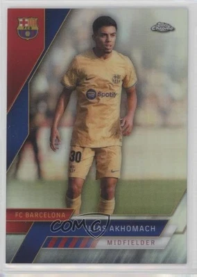 2022-23 Topps Chrome FC Barcelona Refractor Ilias Akhomach #96 - Image 1 of 2