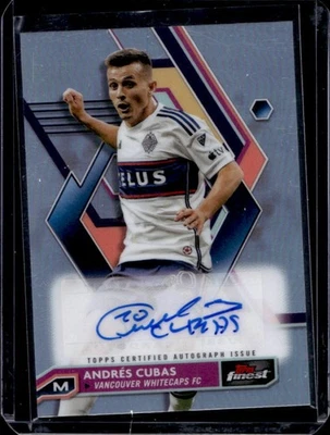 2023 Finest MLS Andres Cubas Auto #A-AC Whitecaps - Image 1 of 2