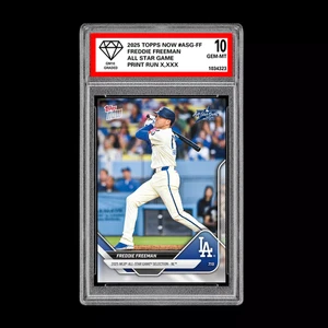 PRESALE Graded 10 Freddie Freeman - 2025 TOPPS NOW #ASG-FF All-Star Game Set - Picture 1 of 1