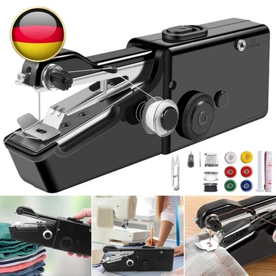 Handnähmaschine Mini Nähmaschine Tragbare Sewing Machine Nähzubehör für Anfänger - Bild 1 von 4