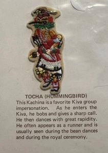 Embroidered Patch 2.5” Tocha Kachina (Hummingbird) Native American Dancer New - Picture 1 of 1