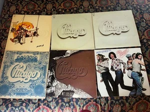 CHICAGO Lot of 6 albums incl. 2 dbl-LPs 1969-1984 Pop Rock! Vintage Vinyl - Picture 1 of 2