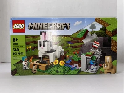 Lego 21181 MINECRAFT THE RABBIT FARM 340 pcs NEW SEALED BOX Retired - Image 1 of 4
