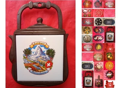 gr20- SOTTOPENTOLA SVIZZERO IN GHISA ZERMATT Matterhorn VINTAGE e altri vari - Immagine 1 di 4