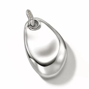 JOHN HARDY Pebble Pendant in Sterling Silver with Diamonds - Picture 1 of 2