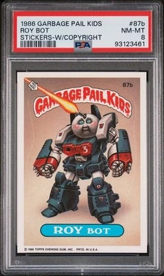 1986 Garbage Pail Kids Roy Bot #87b - PSA 8 NM-MT - Image 1 of 2