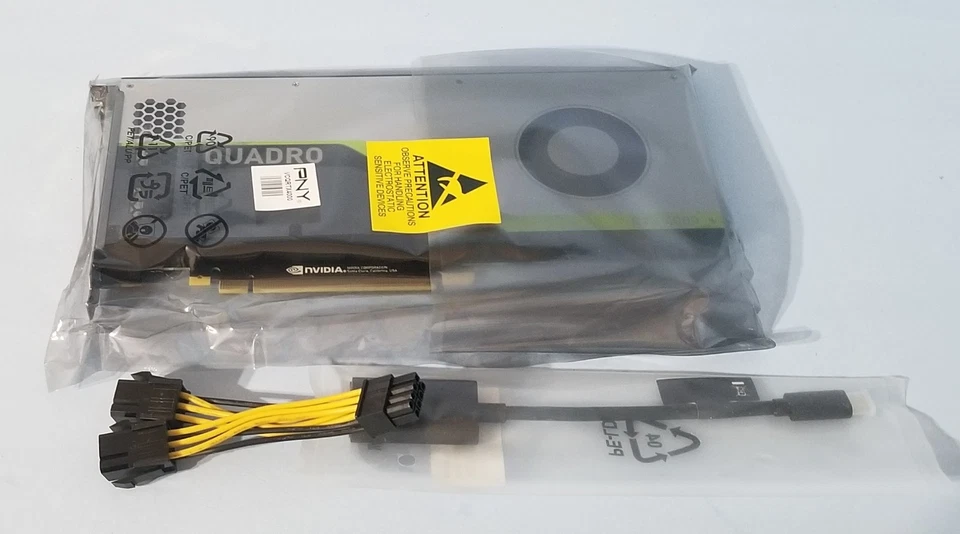 PNY NVIDIA Quadro RTX 4000 8GB GDDR6 Video Card VCQRTX4000-PB Brand NEW - Image 1 of 4