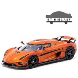 TARMAC WORKS KOENIGSEGG REGERA 1/64 DIECAST MODEL ORANGE METALLIC T64G-TL017-OR - Picture 1 of 2