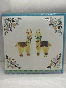 Papyrus Wedding Card- Llama- Foiled- New In Cellophane - Picture 1 of 2