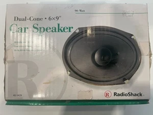 Radio Shack 40-1429 Dual Cone 6x9" Auto Car Stereo Speaker 90W, NOS in Box - Picture 1 of 6