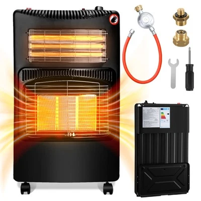 Gasheizung kompakt Thermostat Gasheizer/Elektroheizung 4200W leise Heizstrahler - Bild 1 von 4