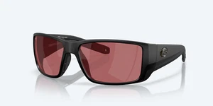 NUEVO Gafas de sol Costa Del Mar BLACKFIN PRO POLARIZADAS negro mate/vidrio rosa 580G - Imagen 1 de 8