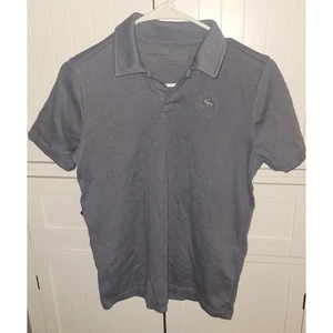 Abercrombie Kinder Poloshirt grau Größe 11/12 Kurzarm Freizeit - Bild 1 von 4