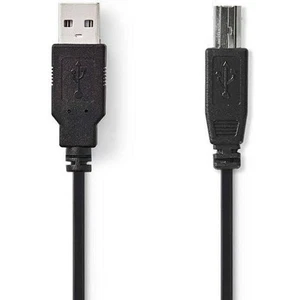 Nedis USB 2.0 Câble A male B male 3,0 M Noir - Afbeelding 1 van 1