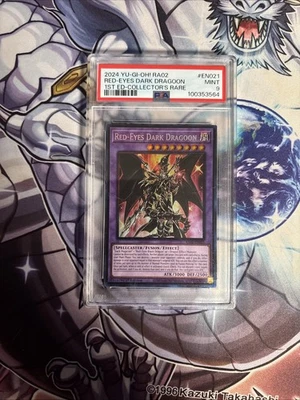 (AY) Yu-Gi-Oh RA02 EN021 Red-Eyes Dark Dragoon  Collector’s Rare 1st PSA 9 - Image 1 of 2