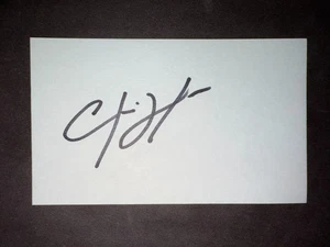 Tarjeta índice firmada 3x5 (HS) Chris Johnson, ASTROS (debut 2009) - Imagen 1 de 1