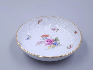 Meissen Porcelain Hand Painted 5" Plate Neubrandenstein Hofservice Style - Picture 1 of 16