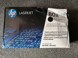 HP Genuine 80X CF280X Black Toner Print Cartridge OEM Original M401 M425 - Picture 1 of 6