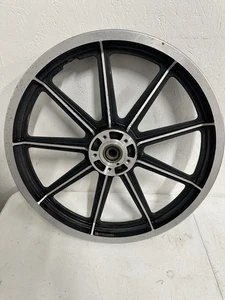 HARLEY DAVIDSON 9 SPOKE MAG CONTRAST FXR DYNA SPORTSTER AMF 43499-78 19” WHEEL - Picture 1 of 4