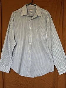 Vintage Etienne Aigner Striped Dress Shirt - Picture 1 of 9