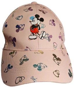 Mickey Mouse Embroidered Pink Womens Baseball Hat Cap Adjustable - Picture 1 of 6