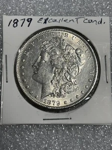 1879p $1 Morgan Silver $1 Excellent Condition Great Piece Of History   - Picture 1 of 17