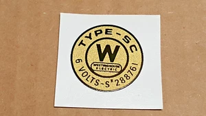 Westinghouse Electric Coil & Distributor 1910 - 1930s Water Slide Decal - Picture 1 of 2