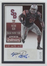 2016 Panini Contenders Draft Picks College Playoff Ticket /15 Victor Ochi Auto
