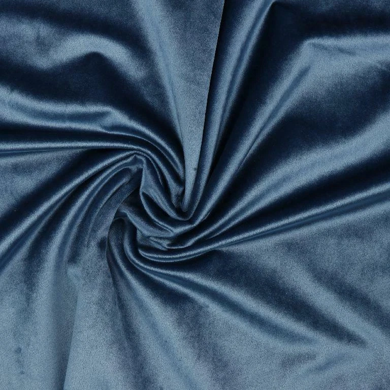 Plush Velvet Velour Fabric Material Light Blue - Image 1 of 1