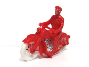 Auburn Rubber Police rot Harley Davidson Motorrad 50er Jahre Vintage Spielzeugfahrzeug - Bild 1 von 8
