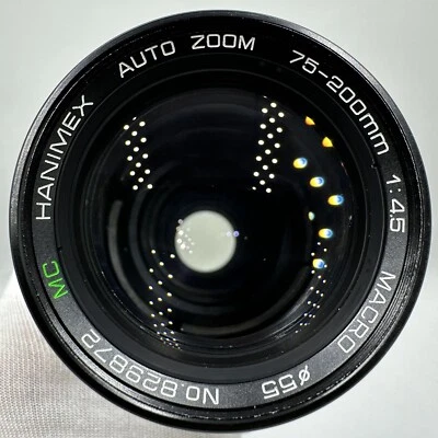 Объектив с макро зумом Hanimex 75-200 мм настоящий f/4.5 с многослойным покрытием - крепление Canon FD - Изображение 1 из 4