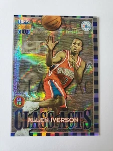 ALLEN IVERSON MUTOMBO 1996-97 STADIUM CLUB CLASS ACTS ATOMIC REFRACTOR ROOKIE - Picture 1 of 4