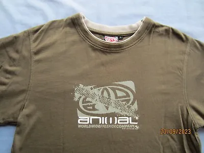T-shirt Stile Animale Manica Lunga Top Verde Contrassegnato L Adatto Circonferenza Petto 38-40 • 8.10€