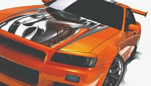 Vinyl Wrap Auto Vehicle Hood Graphics decal sticker BOAT TRUCK CAR RACING - Picture 1 of 2
