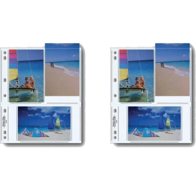 2 Packs Print File 46-6P 4 x 6 Print Preservers Photo Pages, Total 50 Sheets - Image 1 of 3