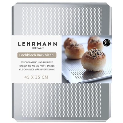 LEHRMANN Lochblech NEU (1 St.) 45 x 35 cm WIESHEU ELOMA MIWE GUSTO Backblech - Bild 1 von 4