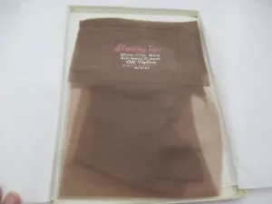 Vtg Sheer Seamless Nylons 2 Pairs MAYS Stretchy Tops Orig Box - Picture 1 of 21