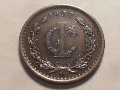 1937(Mo) "NICE" MEXICO BRONZE CENTAVO KM#415 MINTAGE 20,000,000! - Image 1 of 2