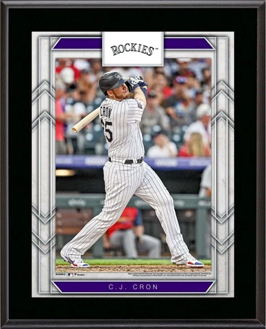 C.J. Cron Colorado Rockies 10.5" x 13" Sublimated Player Plaque Cover