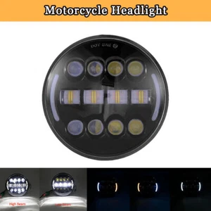 7 inch Headlight Durable Head Lamp Fits For Jeep Wrangler JK 2 Doors 2007-15 - Foto 1 di 12