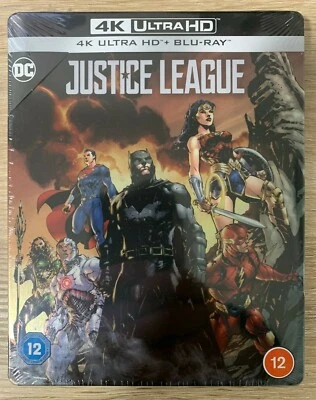JUSTICE LEAGUE 4K UHD Steelbook Blu Ray Zavvi UK - NEW & SEALED REGION FREE - Image 1 of 4