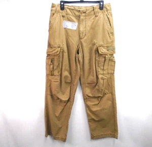 Vintage Aeropostale RARE Military Paratrooper Cargo Pants Mens 31X30 (34x30) Tan - Picture 1 of 17