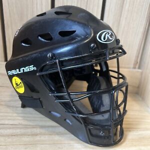 Rawlings Black Softball Catcher's Helmet - Size 6 1/2" - 7" - CFA2  * CUSHIONED