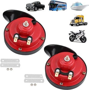 Cuernos de tren Yungeln para camiones 300DB aire fuerte bocina de caracol eléctrica, 12V impermeable - Imagen 1 de 12