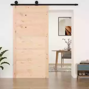 Barn Door 100x1.8x204.5 Solid Wood Pine S7H3 - Picture 1 of 7