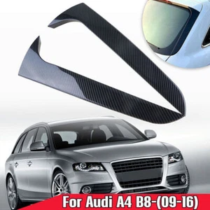 Rear Window Side Spoiler Canard Splitter Fits Audi A4 B8 Allroad Avant 2009-2016 - Picture 1 of 9